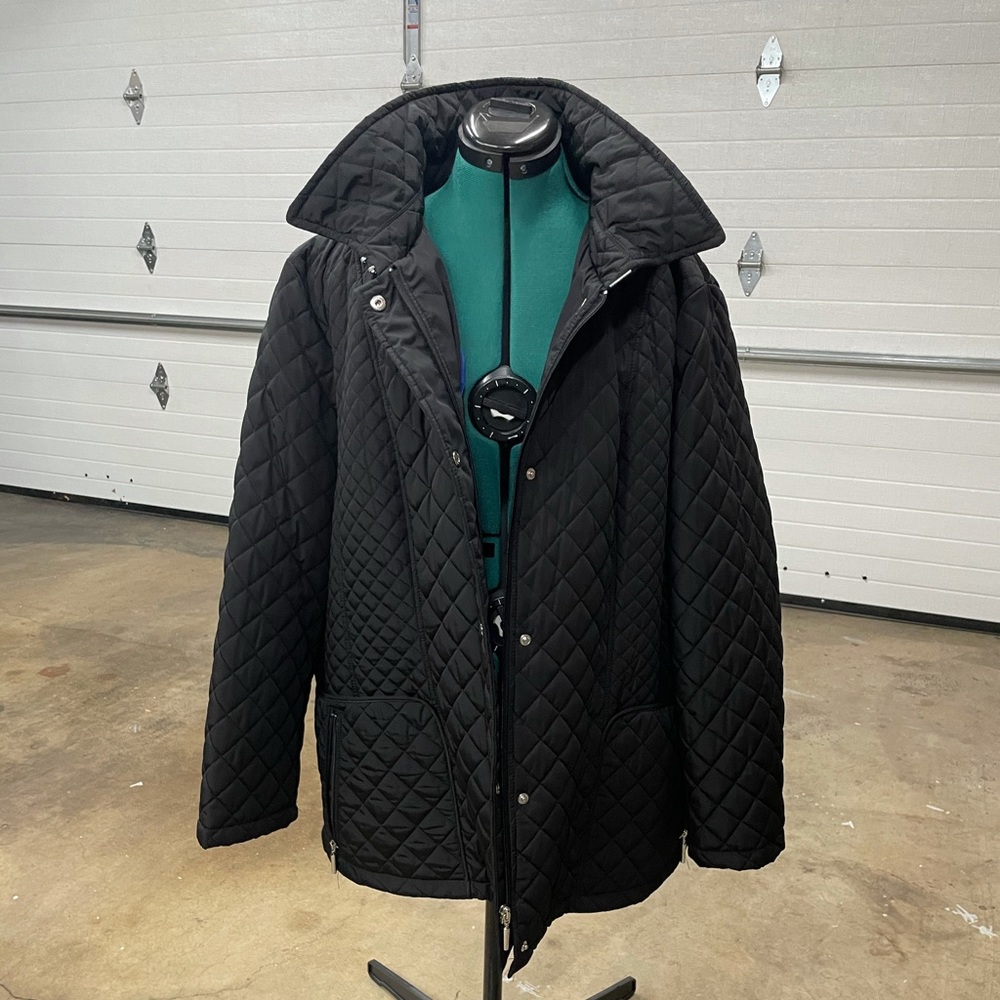 Calvin Klein EUC 2XL HOODED quilted coat